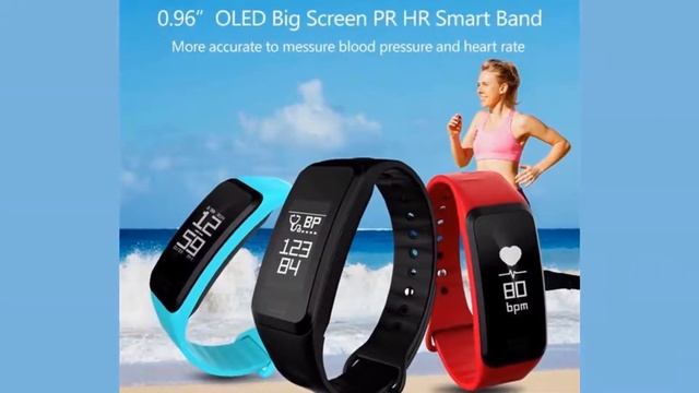 2Pcs Smart Band R1 Blood Oxygen Smart Bracelet Real-time Heart Rate Monitor Bluetooth Watch Alarm C смотреть онлайн