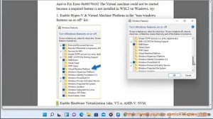 Fix Error 0x80370102 Virtual machine not started required feature not installed in WSL2 on Windows