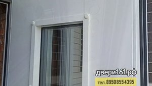 Белая входная дверь в дом Агора. Стеклопакет, ковка. Производство Йошкар-Ола, Россия.