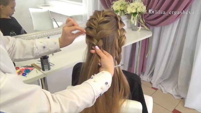 Красивая Прическа Объемная Коса. Easy hairstyles