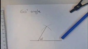 How to construct a 60 degree angle / How to construct an equilateral triangle