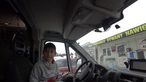 Путешествие на микроавтобусе автодом своими руками зимой Польша Литва Латвия #14