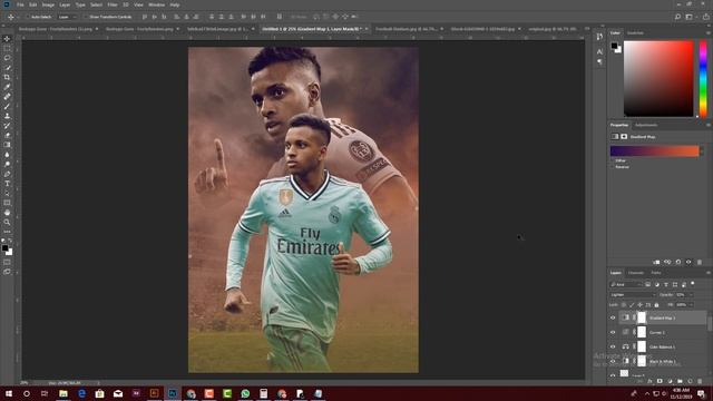 How To Football Poster Design | Photoshop cc 2020 Tutorial смотреть онлайн