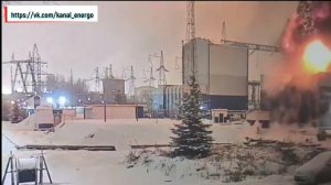 Повреждение высоковольтного ввода с дальнейшим возгоранием и пожаром на ПС 500кВ Чагино