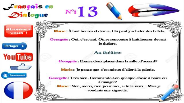 dialogue en francais authentique