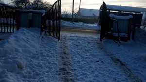 Автоматика для распашных ворот HOME GATE зимой в -20 мороза