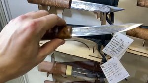 Якутские ножи от мастера Романа Докторова, сталь 65Г.