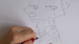 Как нарисовать лиса из Зверополиса | Рисуем Ника Уайлда карандашом | Лис из Зверополиса рисунок