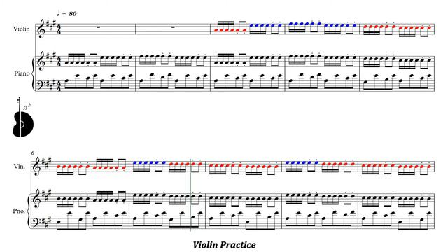 Suzuki Violin Book 1  Twinkle Twinkle Little Star  Variation A  Piano Accompaniment  PPM  80