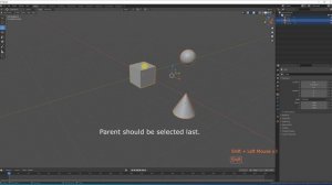 Blender link objects with CTRL+P