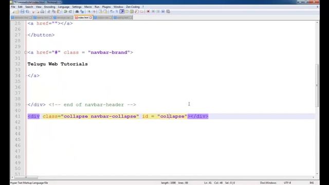telugu web tutorials bootstrap  part6 navigation menu