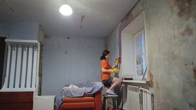 РЕМОНТ: ОБЕЗЗАРАЖИВАЮ СТЕНЫ ОТ ПЛЕСЕНИ МАРГАНЦОВКОЙ!