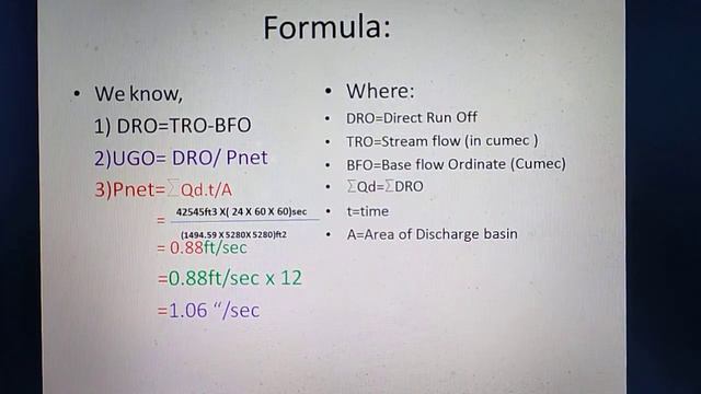 UNIT HYDROGRAPH PART 2 FPS CALCULATIONS смотреть онлайн