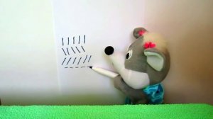 Мультик для малышей. Мышка Мими. Учимся писать слово мама