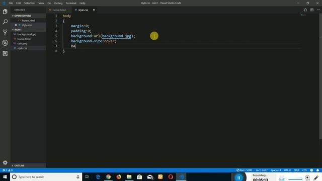 CSS Rainy Effect (By Goserver)
