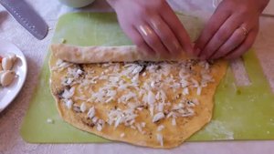 Штрудель с курицей и картофелем