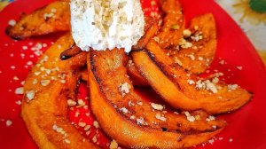 Запеченная тыква. Даже дети будут есть такую тыкву