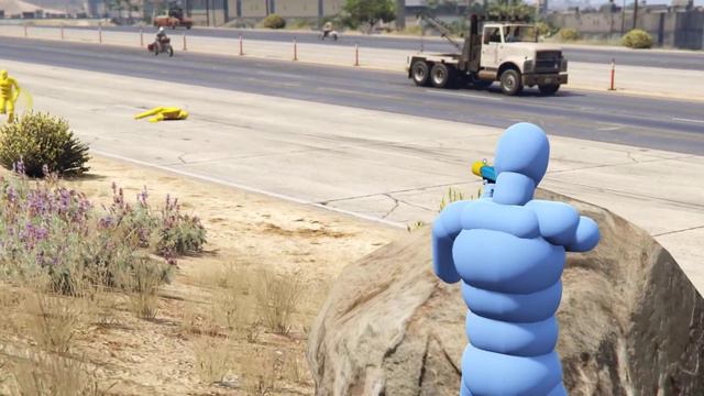 Highway NPC Wars with Active Ragdoll Dudes! смотреть онлайн