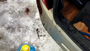 Замена заднего бампера