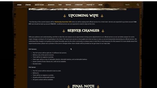 Atlas Updates - Cow Carts - Wipe Announced смотреть онлайн