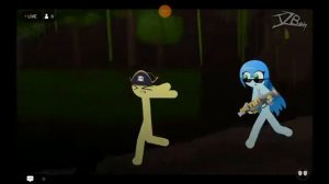 stickman vs plantera-terraria (Original animation by JZboy) but I voice act the stickman's