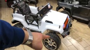 Детский электромобиль Jeep Wrangler: двухместный и одноместный