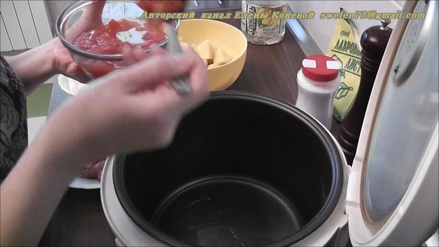 Картофель с мясом в мультиварке Panasonic SR-TMH18. Готовим дома. смотреть онлайн