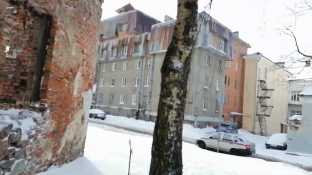 Выборг. Руины Кафедрального собора Святых Олафа и Девы Марии 15 века. 21.03.2021. смотреть онлайн