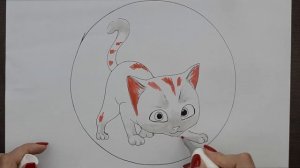 Рисунок  Кот Гром. Рыжий кот. (Рисунок 16)