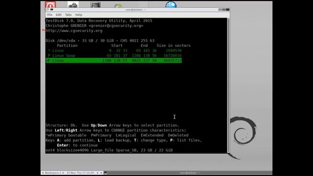 How to recover partitions and files in Linux! смотреть онлайн