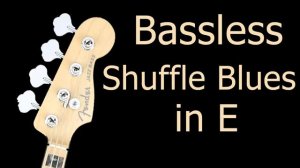 Bassless Shuffle Blues Backing Track (with tab)