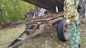 Заготавливаем дрова на зиму. Учусь ездить на тракторе.