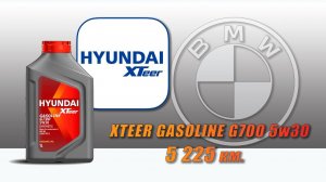 Hyundai XTeer Gasoline G700 5w30 (отработка из BMW с пробегом 380 000 км., бензин).