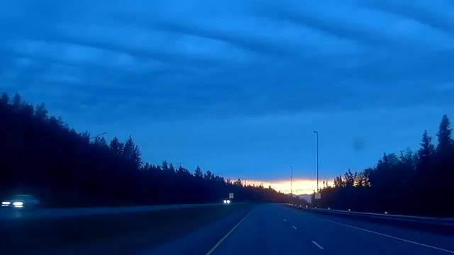 The drive from Anchorage to Wasilla Alaska