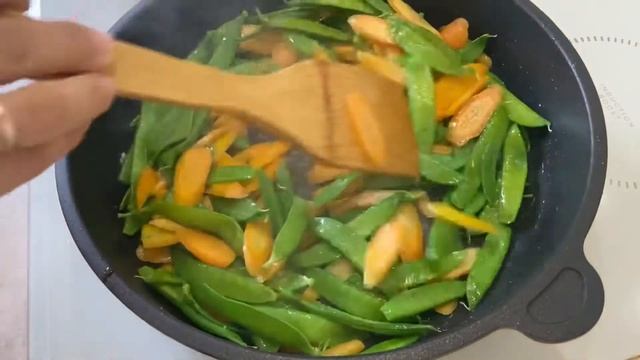 Королевский гарнир из стручков зелёного горошка смотреть онлайн