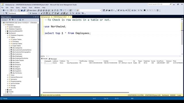 SQL Check if row exists in a table | #TechWithJC смотреть онлайн
