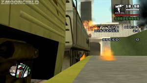 What happens if there's a Meteor Storm during the Freight Train missions (levels 1 & 2) - GTA San A