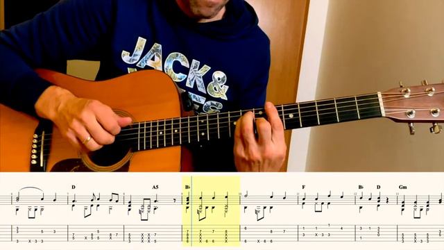 О, я грешник бедный | Fingerstyle Tabs #христианскиепеснинагитаре #песньвозрождения