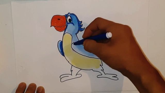 How To Draw A Parrot Picture? | Как нарисовать картинку попугая?