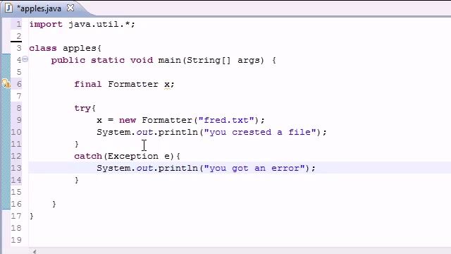 Java Programming Tutorial 79 Creating Files смотреть онлайн