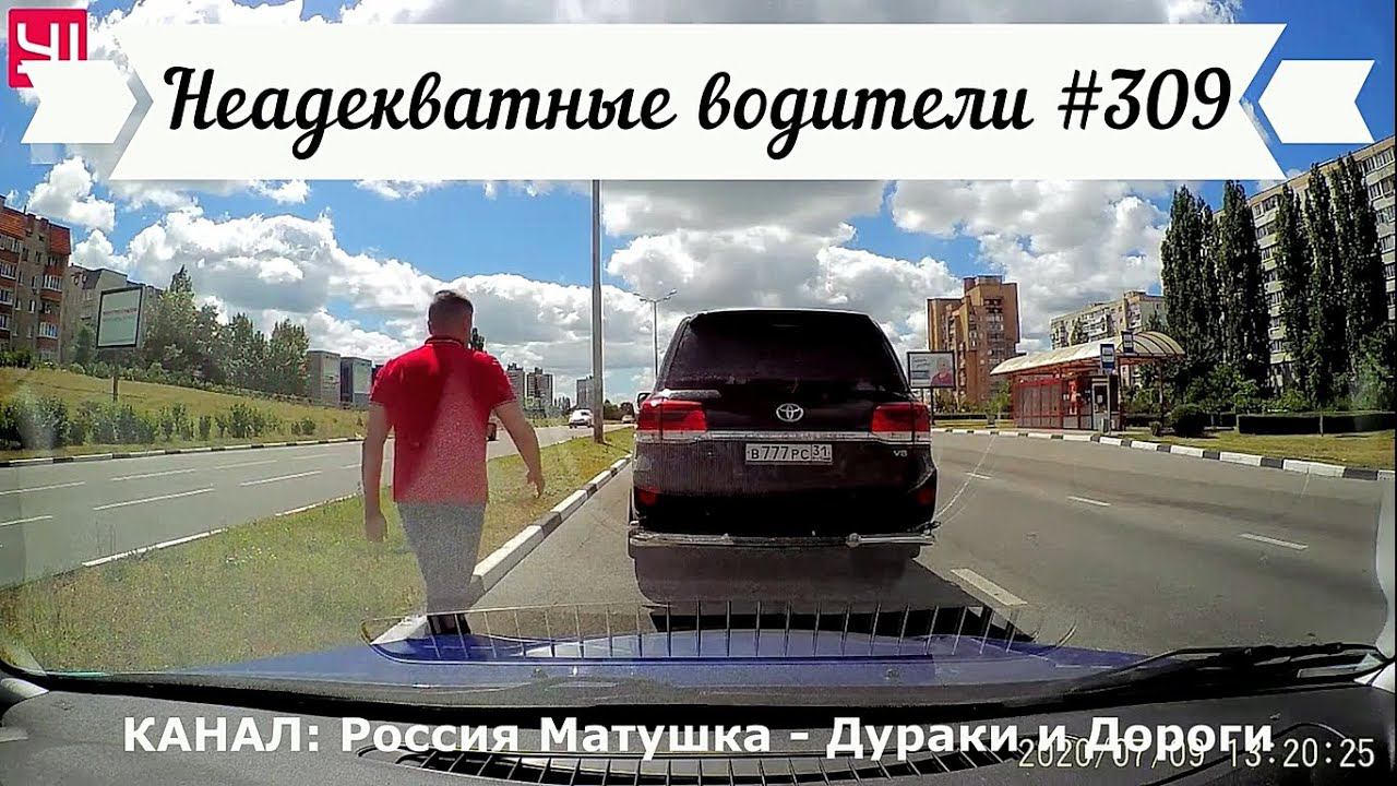 Неадекватные водители! Быдло на дороге! Подборка №309! Road Rage Compilation on Dashcam!