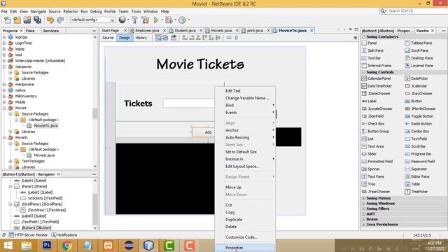 Java Simple Movie Ticket System Project смотреть онлайн