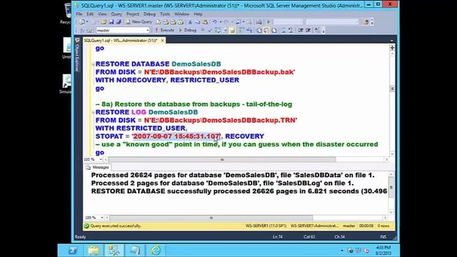 SQL Server Database Recovery Techniques 30