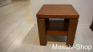 Журнальный стол из массива дерева на заказ.avi