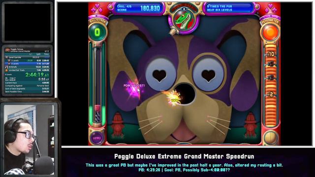 Peggle Deluxe Extreme Grand Master Speedrun in 4:10:37 (Current 2nd Place) смотреть онлайн