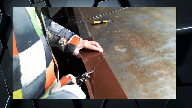 Правильное зарезание отливов под 90° смотреть онлайн