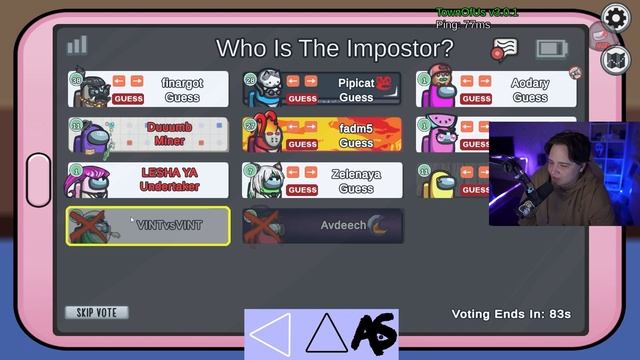 ЛЕГЧАЙШАЯ ДЛЯ МИРНЫХ НА 2 МИНУТЫ| Among us со стримерами № 7 смотреть онлайн