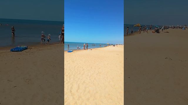 Обзор моря Анапы /пляж парк-отеля Лазурный берег Джемете/30 июня 2022