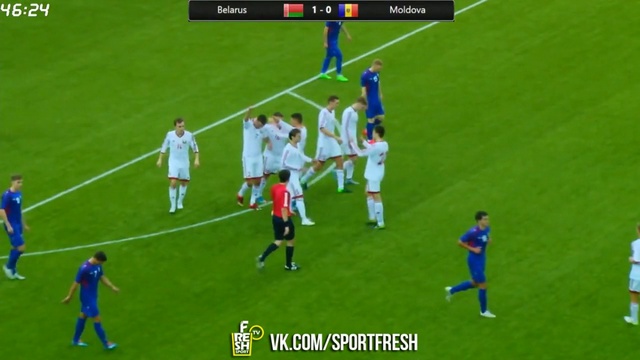 Беларусь 2:1 Молдова. Обзор матча