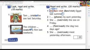 ГДЗ Spotlight 4 класс (английский) стр.34-35(102-103)упр.1-5 Now I know (Past Simple, правил. глаг.)